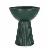 Vaza flori portelan verde Aulis 16x20 cm