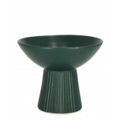 Vaza flori portelan verde Aulis 18x15 cm