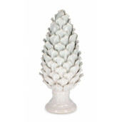 Decoratiune Con portelan alb 17x38.5 cm