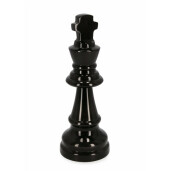 Set 2 piese Sah decorative metal negru 9.5x26.5 cm