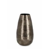 Set 2 vaze flori aluminiu negru 17x31.5 cm
