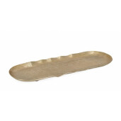 Set 4 tavi decorative aluminiu auriu 40x13.5x2 cm