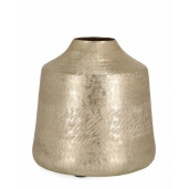Vaza flori aluminiu auriu Svas 22.5x21 cm