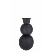Set 4 vaze flori metal negru Ridhi 15x32.5 cm