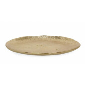 Set 8 platouri aluminiu auriu 28x1.5 cm