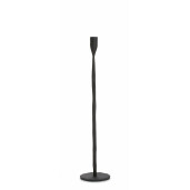 Set 2 sfesnice metal negru Tehri 10.5x50 cm