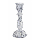 Set 4 sfesnice aluminiu alb antichizat Hikari 6.5x15 cm