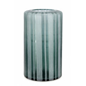 Vaza flori sticla albastra gri Aruni 17x32 cm