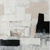 Tablou pictura canvas abstract 80x3.5x80 cm