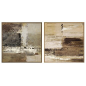 Set 2 tablouri canvas abstract 60x2.5x60 cm x2