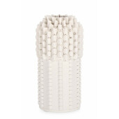 Vaza flori ceramica bej Reena 12x23 cm