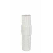 Set 2 vaze flori ceramica alba 18x60 cm