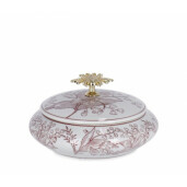 Set 2 boluri decorative portelan 18x9 cm