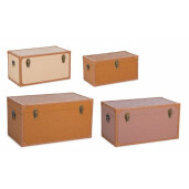 Set 4 cufere depozitare Loisia 51x28x26 cm; 58x32x30 cm; 65x36x34 cm; 72x40x38 cm