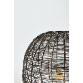 Veioza metal negru Inay 26x26 cm