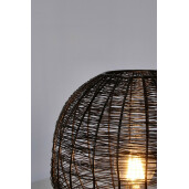 Veioza metal negru Inay 26x26 cm