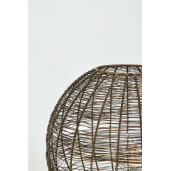 Veioza metal auriu Inay 26x26 cm