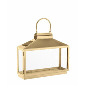 Set 4 felinare otel auriu Nilak 34x11x27.5 cm