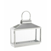 Felinar otel argintiu Nilak 34x11x27.5 cm