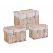 Set 3 cosuri depozitare Yulian 37x25x25 cm, 33x30x29 cm, 48x35x35 cm