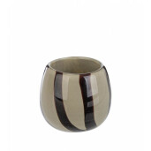 Suport lumanare sticla maro Cetus 9x8 cm