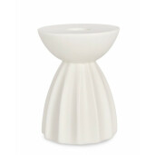 Sfesnic lumanare portelan alb Aulis 8x11 cm