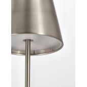 Veioza metal argintiu Etna 12x38 cm