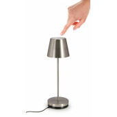 Veioza metal argintiu Etna 12x38 cm