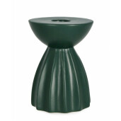 Sfesnic lumanare portelan verde Aulis 8x11 cm