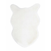 Covoras poliester alb Kathlyn 60x90 cm