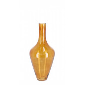 Set 6 vaze flori sticla portocalie 16x36 cm