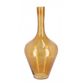 Vaza flori sticla portocalie Taigete 22x45 cm