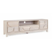 Comoda TV 2 usi lemn mango natur Archita 160x40x48 cm