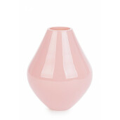 Vaza flori sticla roz Klair 17.5x21.5 cm