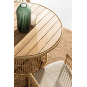 Masa rattan sintetic natur Adelma 110x75 cm