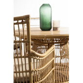 Masa rattan sintetic natur Adelma 110x75 cm
