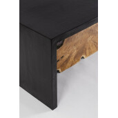 Masuta lemn negru maro Marwood 110x60x50 cm