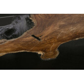 Consola lemn negru maro Marwood 150x40x80 cm