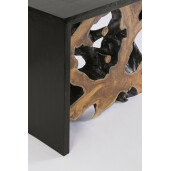 Consola lemn negru maro Marwood 100x35x76 cm
