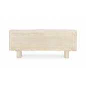 Comoda TV 4 usi lemn mango natur Serapis 140x40x58 cm