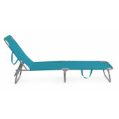 Set 4 sezlonguri gradina turcoaz Oristano 55x185x70 cm
