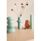 Set 6 vaze flori sticla verde Eirik 13x25 cm