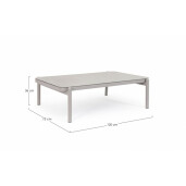 Masuta taupe Florencia 120x75x36 cm