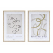 Set 2 tablouri decorative Sherley 50x8x70 cm