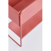 Suport flori metal roz Madelyn 45x18x44 cm
