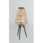 Set 4 lampi solare negru natur Kiki 20x52.5 cm