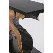 Consola lemn negru maro Marwood 150x40x80 cm