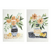 Set 2 tablouri canvas Flowers Ylw 60x3.5x90 cm x2