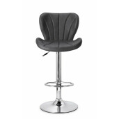Set 2 scaune bar argintiu gri antracit Lexington 47x53x90.5/109.5 cm