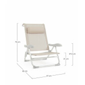 Set 6 scaune gradina gri Cayo 57x85x73 cm